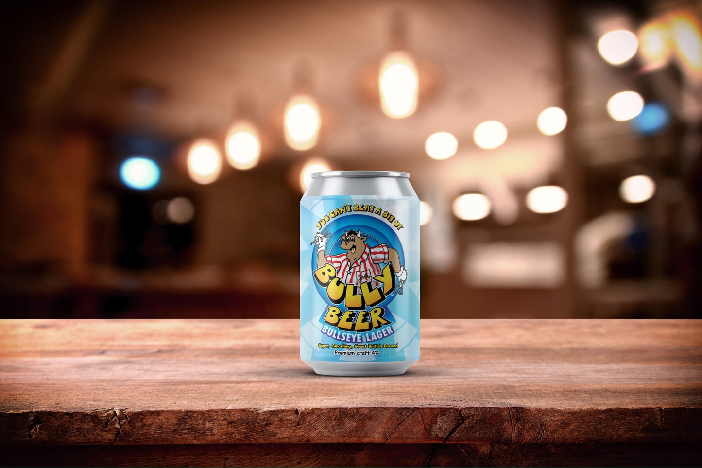 Bully 'Bullseye' 4.0% Craft Lager - Bully Snacks & Beers