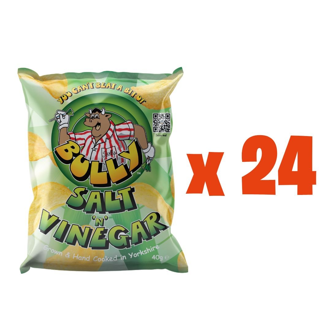 Bully Salt 'N' Vinegar Crisps - Bully Snacks & Beers