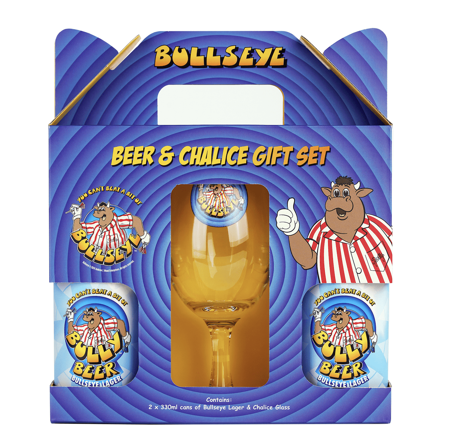 Bully Beers & Chalice Gift Set - Bully Snacks & Beers