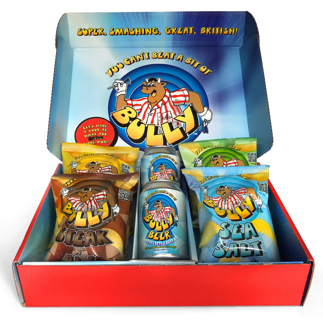 Bully Box - Beers & Crisps Gift Box - Bully Snacks & Beers