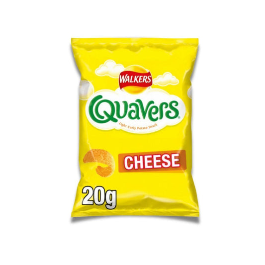 TRADE: WALKERS Quavers Cheese Snacks Grab Bag 32 x 20g - Bully Snacks & Beers